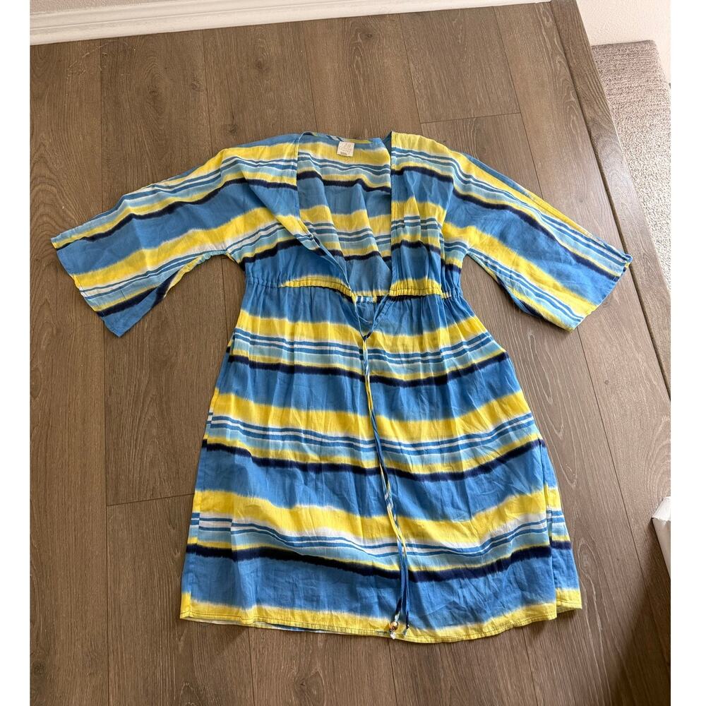 Milly Cabana Nantucket Stripe Swim Coverup Kennedy Summer American - Picture 1 of 3